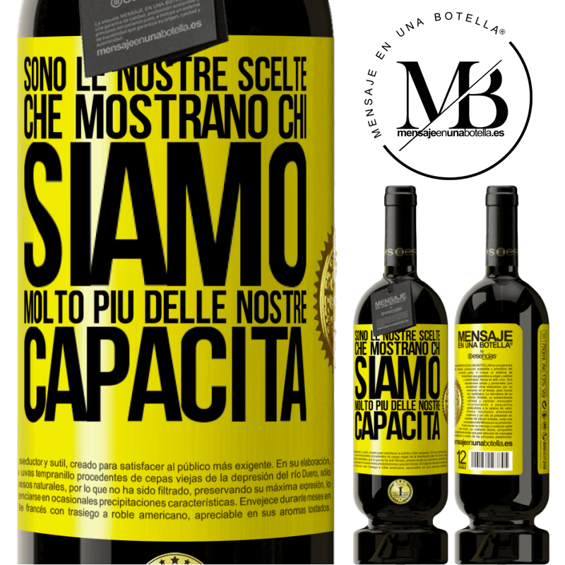 49,95 € Spedizione Gratuita | Vino rosso Edizione Premium MBS® Riserva Sono le nostre scelte che mostrano chi siamo, molto più delle nostre capacità Etichetta Gialla. Etichetta personalizzabile Riserva 12 Mesi Raccogliere 2016 Tempranillo