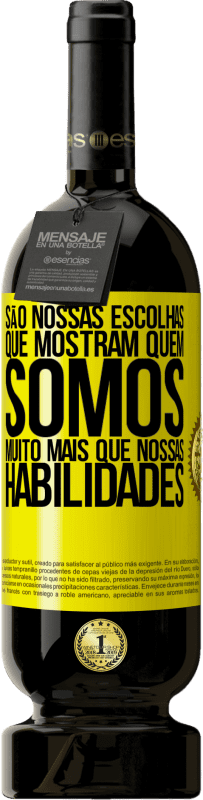 49,95 € Envio grátis | Vinho tinto Edição Premium MBS® Reserva São nossas escolhas que mostram quem somos, muito mais que nossas habilidades Etiqueta Amarela. Etiqueta personalizável Reserva 12 Meses Colheita 2016 Tempranillo