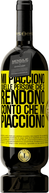 49,95 € | Vino rosso Edizione Premium MBS® Riserva Mi piacciono quelle persone che si rendono conto che mi piacciono Etichetta Gialla. Etichetta personalizzabile Riserva 12 Mesi Raccogliere 2014 Tempranillo