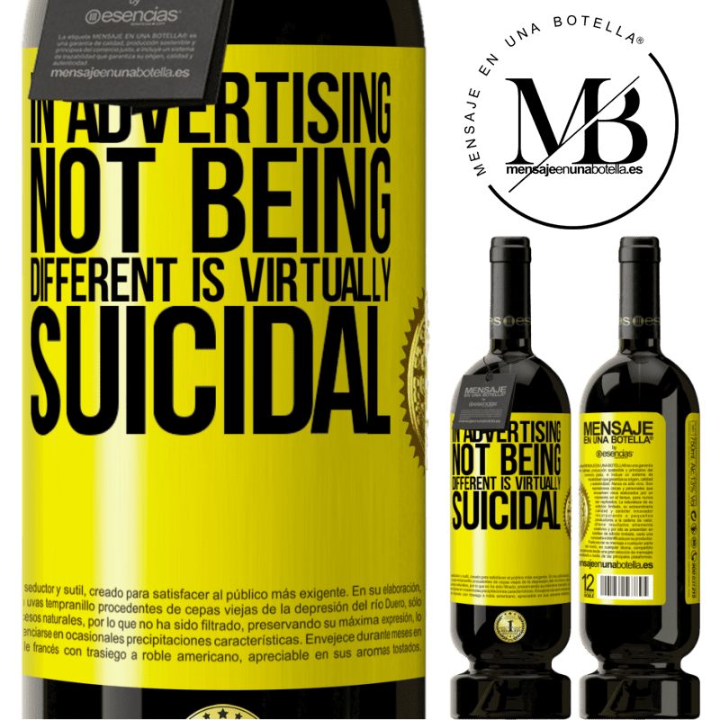 29,95 € Free Shipping | Red Wine Premium Edition MBS® Reserva In advertising, not being different is virtually suicidal Yellow Label. Customizable label Reserva 12 Months Harvest 2014 Tempranillo