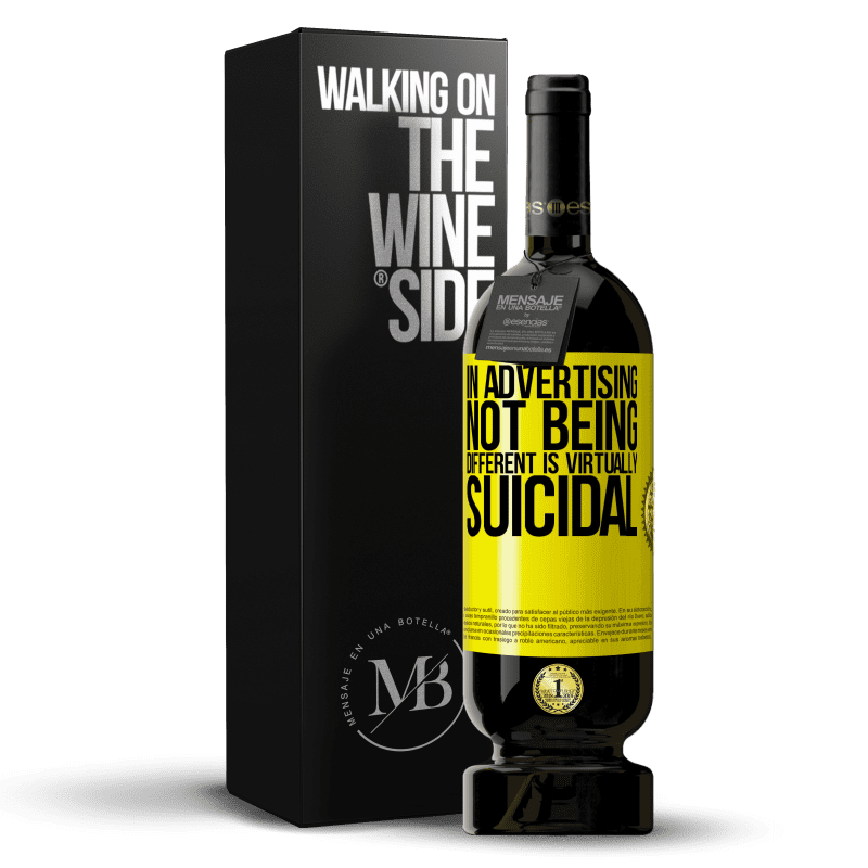 39,95 € Free Shipping | Red Wine Premium Edition MBS® Reserva In advertising, not being different is virtually suicidal Yellow Label. Customizable label Reserva 12 Months Harvest 2015 Tempranillo