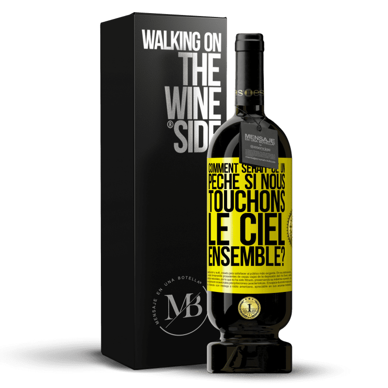 49,95 € Envoi gratuit | Vin rouge Édition Premium MBS® Réserve Comment serait-ce un péché si nous touchons le ciel ensemble? Étiquette Jaune. Étiquette personnalisable Réserve 12 Mois Récolte 2015 Tempranillo