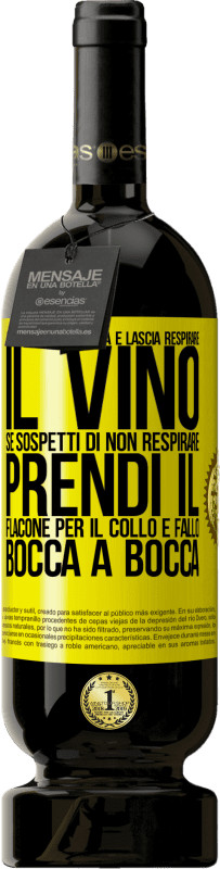 49,95 € Spedizione Gratuita | Vino rosso Edizione Premium MBS® Riserva Apri questa bottiglia e lascia respirare il vino. Se sospetti di non respirare, prendi il flacone per il collo e fallo bocca Etichetta Gialla. Etichetta personalizzabile Riserva 12 Mesi Raccogliere 2016 Tempranillo