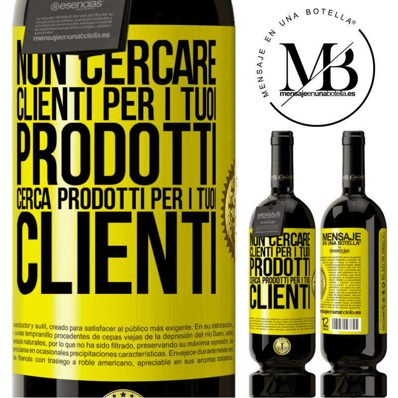 49,95 € Spedizione Gratuita | Vino rosso Edizione Premium MBS® Riserva Non cercare clienti per i tuoi prodotti, cerca prodotti per i tuoi clienti Etichetta Gialla. Etichetta personalizzabile Riserva 12 Mesi Raccogliere 2015 Tempranillo