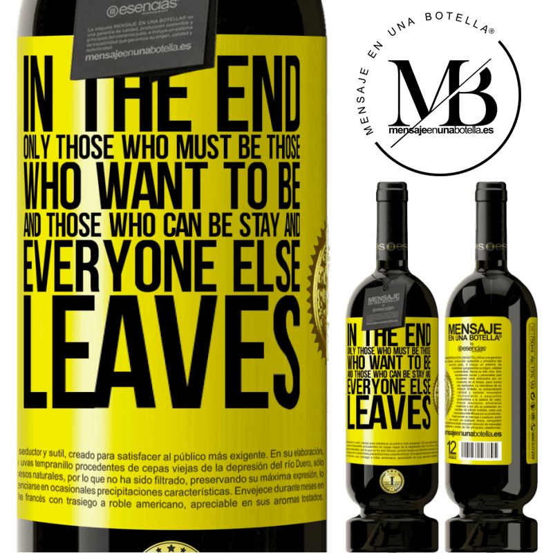 29,95 € Free Shipping | Red Wine Premium Edition MBS® Reserva In the end, only those who must be, those who want to be and those who can be stay. And everyone else leaves Yellow Label. Customizable label Reserva 12 Months Harvest 2014 Tempranillo