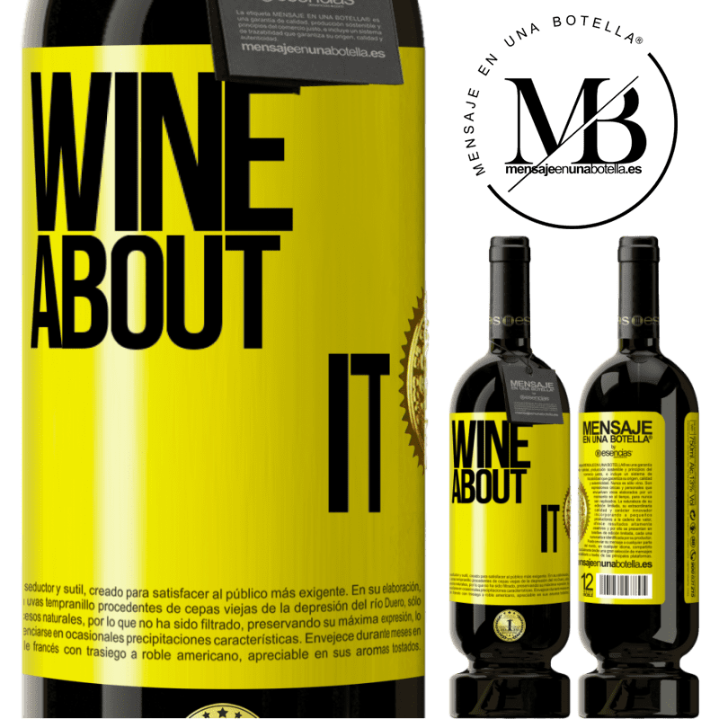 29,95 € Free Shipping | Red Wine Premium Edition MBS® Reserva Wine about it Yellow Label. Customizable label Reserva 12 Months Harvest 2014 Tempranillo