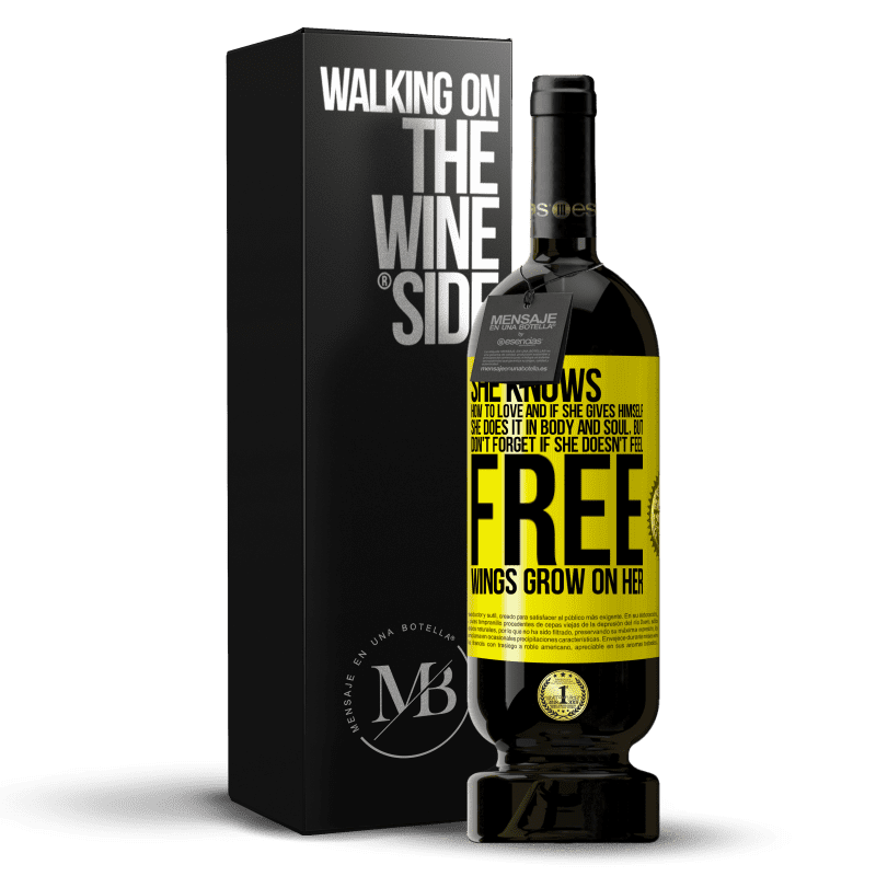 49,95 € Free Shipping | Red Wine Premium Edition MBS® Reserve He knows how to love, and if he gives himself, he does it in body and soul. But, don't forget, if you don't feel free, your Yellow Label. Customizable label Reserve 12 Months Harvest 2016 Tempranillo