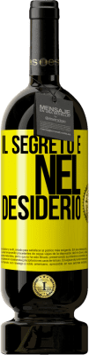 Spedizione Gratuita | Vino rosso Edizione Premium MBS® Riserva Il segreto è nel desiderio Etichetta Gialla. Etichetta personalizzabile Riserva 12 Mesi Raccogliere 2015 Tempranillo