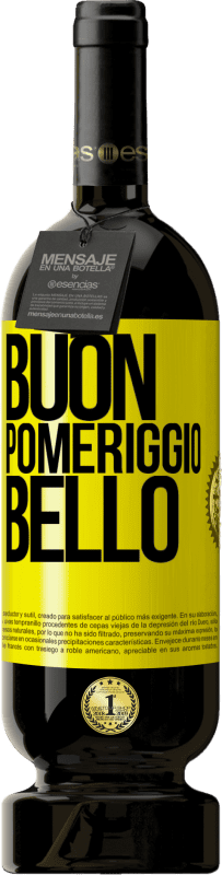 Spedizione Gratuita | Vino rosso Edizione Premium MBS® Riserva Buon pomeriggio, bello Etichetta Gialla. Etichetta personalizzabile Riserva 12 Mesi Raccogliere 2016 Tempranillo