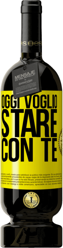 49,95 € Spedizione Gratuita | Vino rosso Edizione Premium MBS® Riserva Oggi voglio stare con te Etichetta Gialla. Etichetta personalizzabile Riserva 12 Mesi Raccogliere 2016 Tempranillo