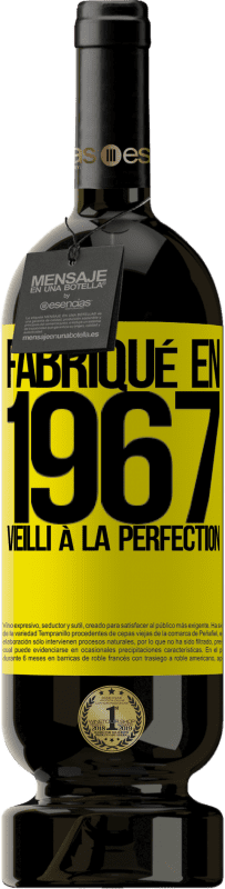 49,95 € Envoi gratuit | Vin rouge Édition Premium MBS® Réserve Fabriqué en 1967. Vieilli à la perfection Étiquette Jaune. Étiquette personnalisable Réserve 12 Mois Récolte 2013 Tempranillo