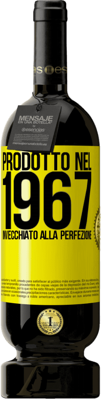 49,95 € Spedizione Gratuita | Vino rosso Edizione Premium MBS® Riserva Prodotto nel 1967. Invecchiato alla perfezione Etichetta Gialla. Etichetta personalizzabile Riserva 12 Mesi Raccogliere 2013 Tempranillo