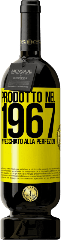 Spedizione Gratuita | Vino rosso Edizione Premium MBS® Riserva Prodotto nel 1967. Invecchiato alla perfezione Etichetta Gialla. Etichetta personalizzabile Riserva 12 Mesi Raccogliere 2015 Tempranillo