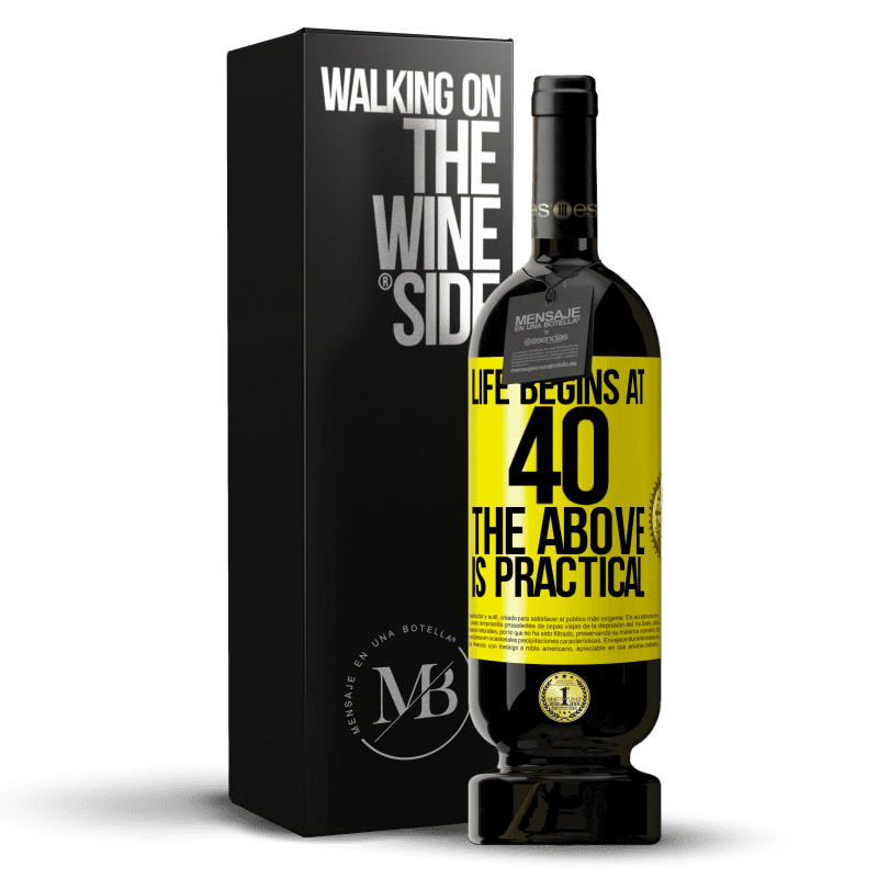 49,95 € Free Shipping | Red Wine Premium Edition MBS® Reserve Life begins at 40. The above is practical Yellow Label. Customizable label Reserve 12 Months Harvest 2015 Tempranillo