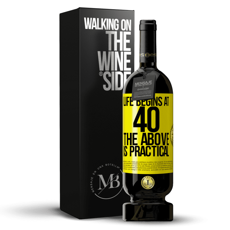 49,95 € Free Shipping | Red Wine Premium Edition MBS® Reserve Life begins at 40. The above is practical Yellow Label. Customizable label Reserve 12 Months Harvest 2016 Tempranillo