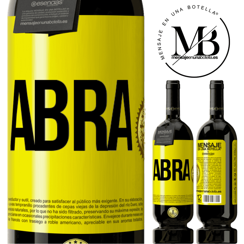 49,95 € Envio grátis | Vinho tinto Edição Premium MBS® Reserva Abra Etiqueta Amarela. Etiqueta personalizável Reserva 12 Meses Colheita 2015 Tempranillo