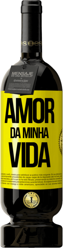 49,95 € | Vinho tinto Edição Premium MBS® Reserva Amor da minha vida Etiqueta Amarela. Etiqueta personalizável Reserva 12 Meses Colheita 2015 Tempranillo