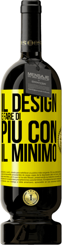 Spedizione Gratuita | Vino rosso Edizione Premium MBS® Riserva Il design è fare di più con il minimo Etichetta Gialla. Etichetta personalizzabile Riserva 12 Mesi Raccogliere 2014 Tempranillo