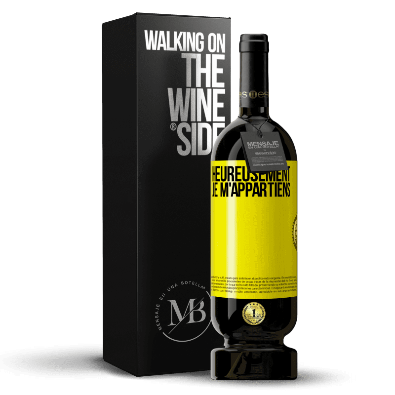 49,95 € Envoi gratuit | Vin rouge Édition Premium MBS® Réserve Heureusement, je m'appartiens Étiquette Jaune. Étiquette personnalisable Réserve 12 Mois Récolte 2014 Tempranillo