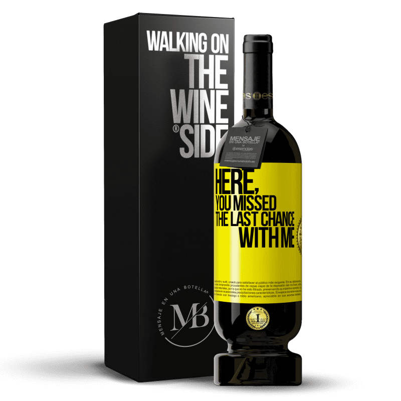 49,95 € Free Shipping | Red Wine Premium Edition MBS® Reserve Here, you missed the last chance with me Yellow Label. Customizable label Reserve 12 Months Harvest 2016 Tempranillo