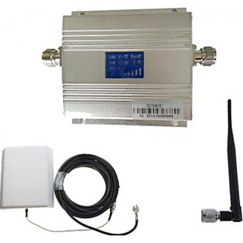 85,95 € Free Shipping | Signal Boosters Cell phone signal booster. Panel antenna Kit. LCD Display 3G