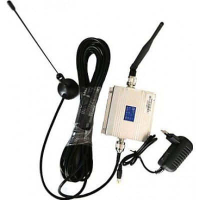Mobile phone signal booster. Amplifier and antenna Kit. LCD Display
