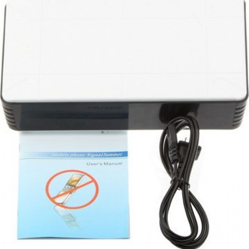 Cell Phone Jammers Portable signal blocker. White color GSM Portable 40m