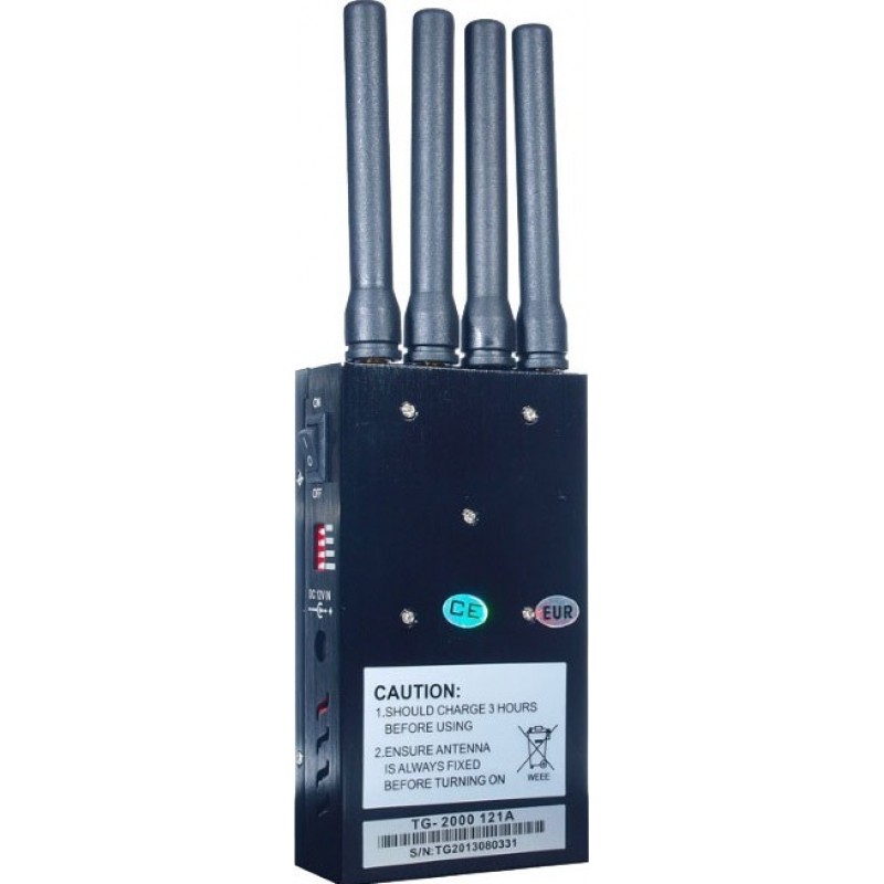 135,95 € Free Shipping | Cell Phone Jammers Portable signal blocker. Broad spectrum scrambler Portable