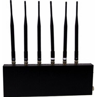 Bloqueurs de Téléphones Mobiles Bloqueur de signal de bureau. 6 antennes Desktop