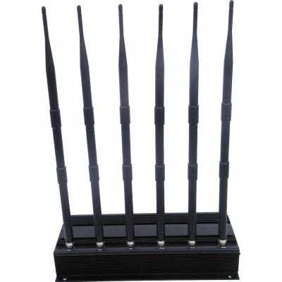 259,95 € Free Shipping | Cell Phone Jammers Omni directional signal blocker. 6 Antennas VHF