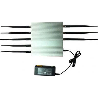 Bloqueurs de Téléphones Mobiles 16W Bloqueur de signal de bureau haute puissance. 8 antennes Desktop