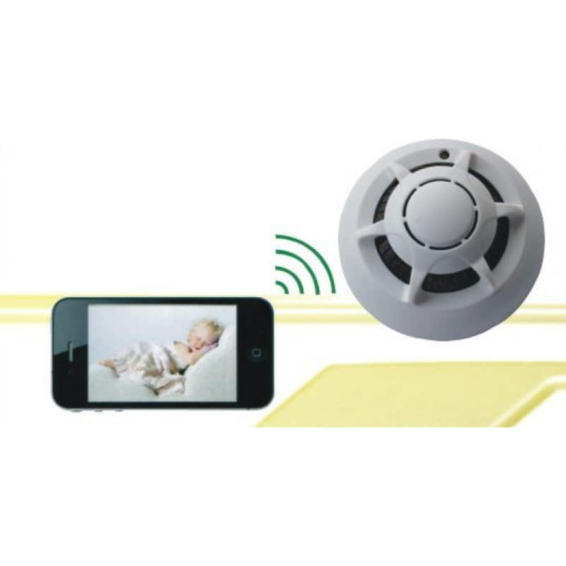 52,95 € Free Shipping | Other Hidden Cameras Smoke detector hidden camera. Wireless/WiFi. Smart phones and PC controlled 720P HD