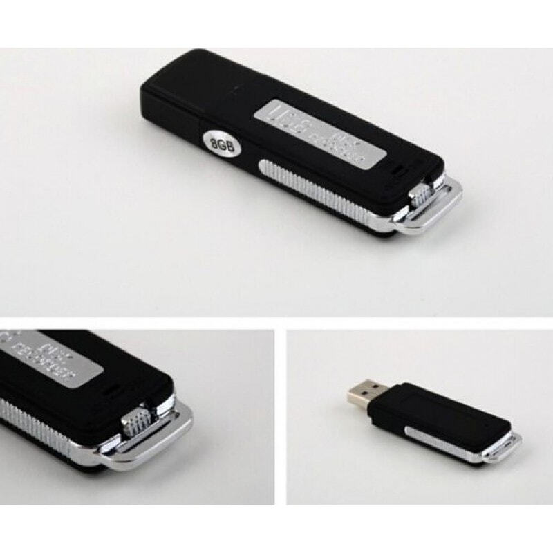 Detectores de Señal Unidad flash USB oculta. Grabadora de voz de vigilancia 8 Gb
