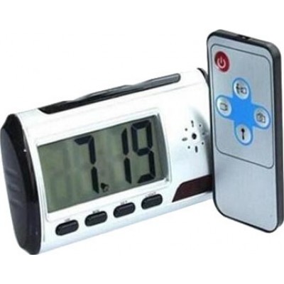 16,95 € Envío gratis | Relojes Espía Despertador digital. Cámara espía oculta. Detección de movimiento. LCD de 2.5 pulgadas. Cámara espía. Control remoto