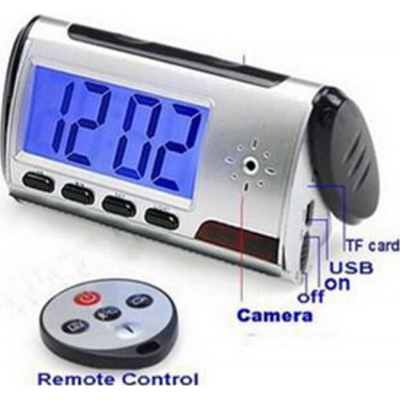 16,95 € Free Shipping | Clock Hidden Cameras Digital alarm clock. Hidden Spy camera. Motion detection. 2.5 Inch LCD. Spy camera. Remote controller