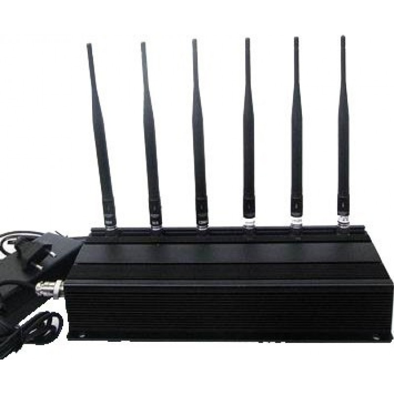 114,95 € Free Shipping | Cell Phone Jammers 6 Antennas signal blocker GPS 315MHz