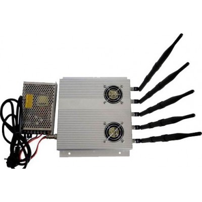 5 Antennas. 25W High power signal blocker with outer detachable power supply Cell phone