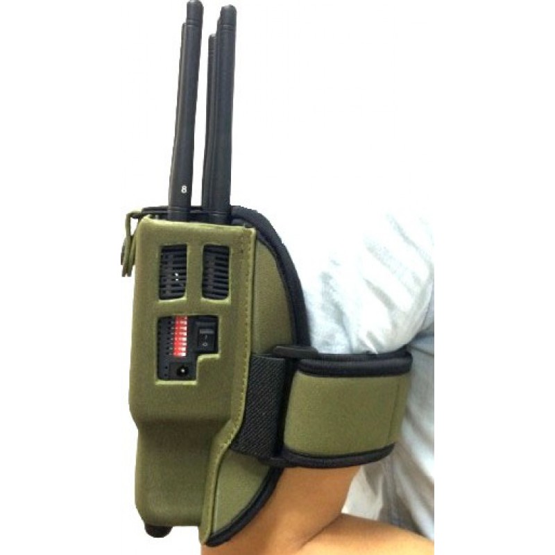 161,95 € Free Shipping | Cell Phone Jammers Handheld signal blocker. 8 Bands. All cell phones signal blocker. Nylon case GPS Handheld