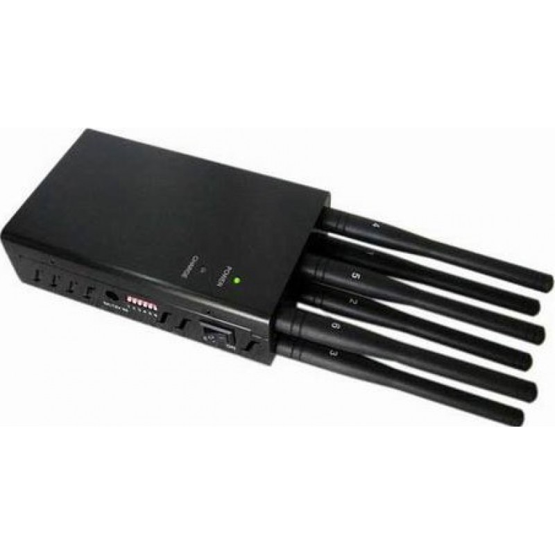 97,95 € Free Shipping | Cell Phone Jammers 6 Antennas. Selectable and portable signal blocker GPS 3G Portable