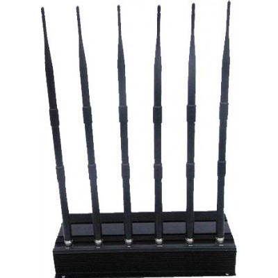 High power signal blocker. 6 Antennas Cell phone