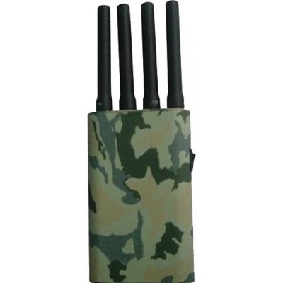 Portable signal blocker with camouflage cover GPS
