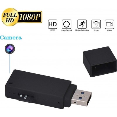 19,95 € Envío gratis | USB Drives Espía Memoria USB. Cámara oculta. Grabadora de vídeo. 1080P HD. Mini U-Disk Portátil
