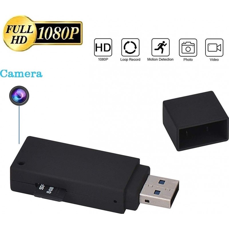 19,95 € Free Shipping | USB Drive Hidden Cameras USB Flash Drive. Hidden Camera. Video Recorder. 1080P HD. Mini U-Disk Portable