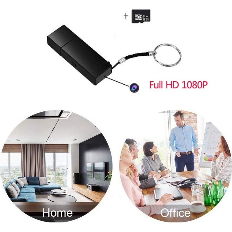 19,95 € Spedizione Gratuita | USB Drives Spia Chiavetta USB. Telecamera nascosta. Videoregistratore. 1080P HD. Mini U-Disk portatile