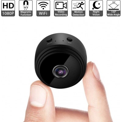 Small Hidden Video Camera. WiFi. Wireless. 1080P Full HD. Night Vision. Motion detection