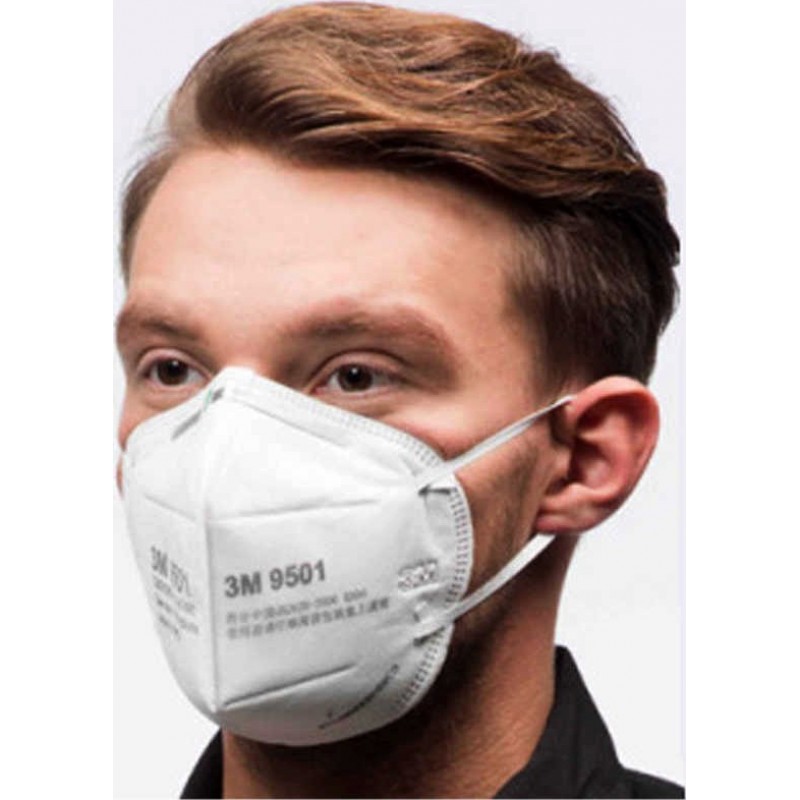 379,95 € Envio grátis | Caixa de 100 unidades Máscaras Proteção Respiratória 3M Modelo 9501 KN95 FFP2. Máscara de proteção respiratória. Máscara anti-poluição PM2.5. Filtro de partículas