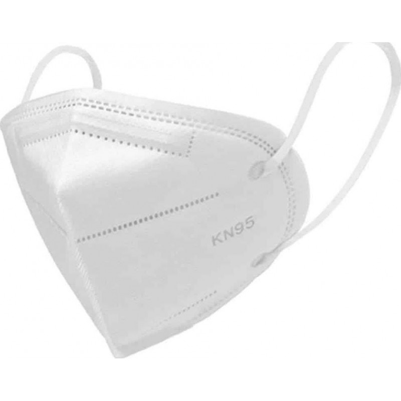 Boîte de 10 unités Masques Protection Respiratoire Filtration à 95% KN95. Masque de protection respiratoire. PM2.5. Protection à cinq couches. Anti virus et bactéries