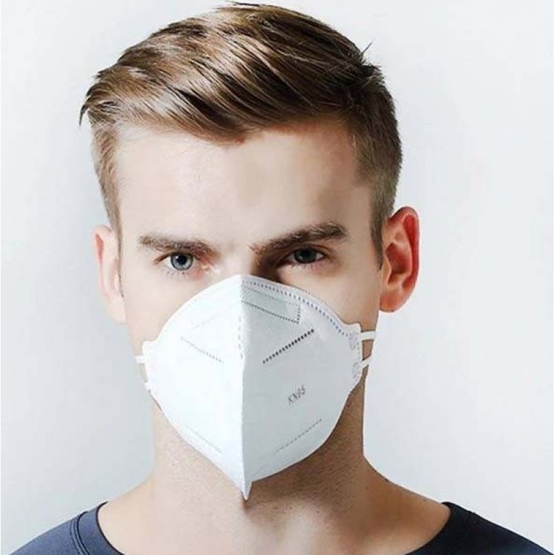 Коробка из 10 единиц Респираторные защитные маски КН95 95% Фильтрация. Защитная респираторная маска. PM2.5. Пятиуровневая защита. Антивирус вирус и бактерии