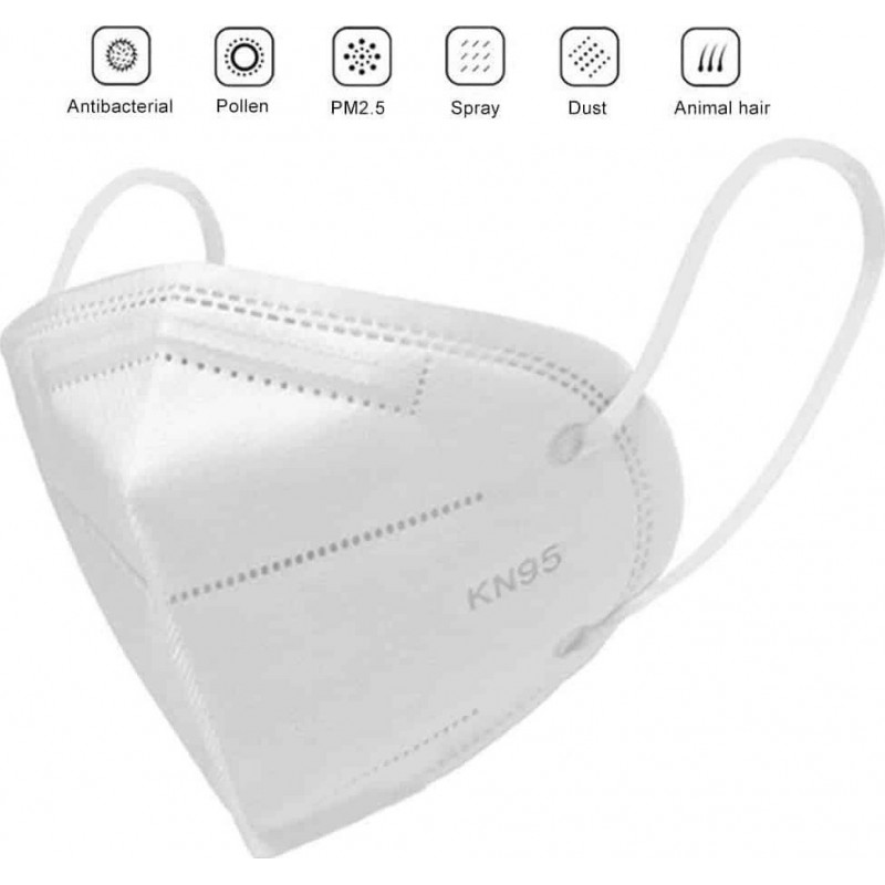 20 units box Respiratory Protection Masks KN95 95% Filtration. Protective respirator mask. PM2.5. Five-layers protection. Anti infections virus and bacteria