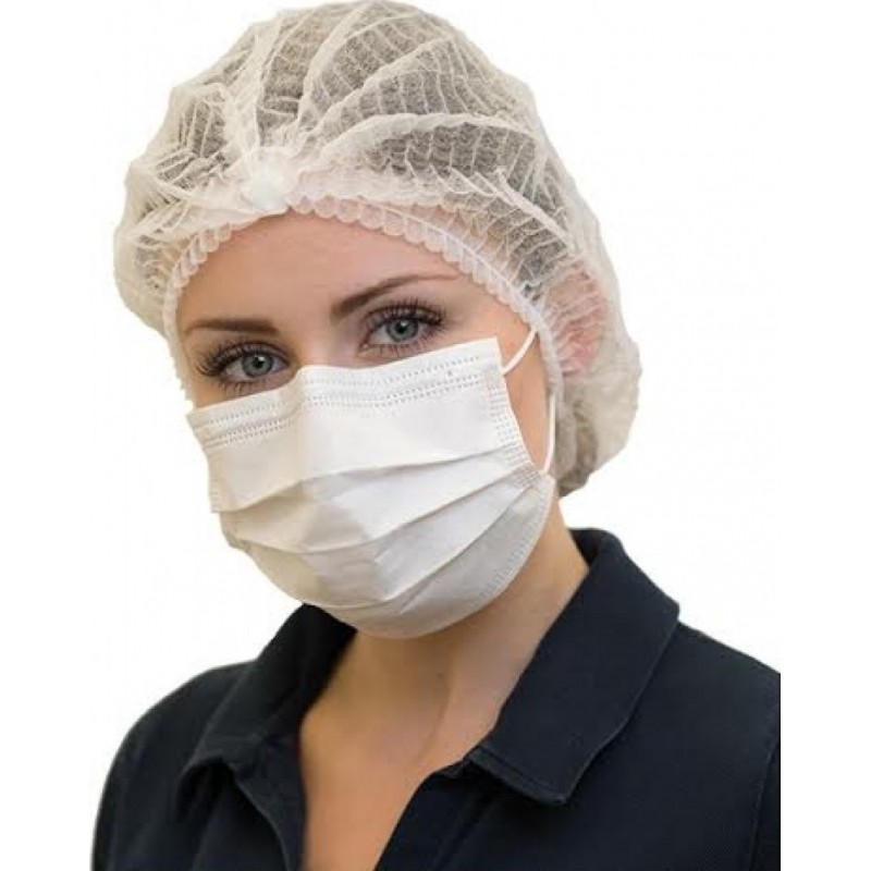 Boîte de 100 unités Masques Protection Respiratoire Masque hygiénique facial jetable. Protection respiratoire. Respirant avec filtre 3 couches